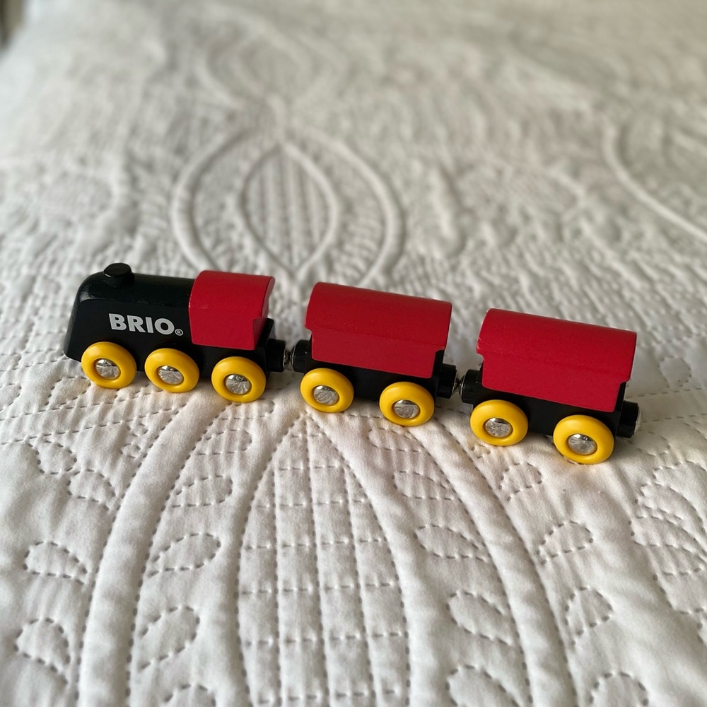 3-piece Wooden Brio Train Car Set